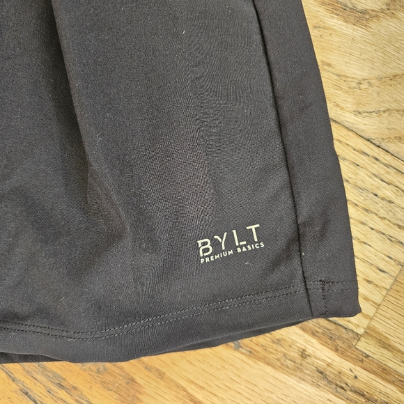 BYLT Basics Size M Ralley Skirt in Black Pleated with Built in Shorts Stretchy - Picture 4 of 9
